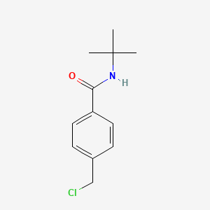 molecular formula C12H16ClNO B3081958 N-Tert-butyl-4-(chloromethyl)benzamide CAS No. 111818-35-0