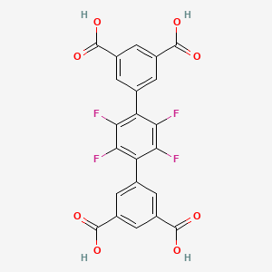 molecular formula C22H10F4O8 B3081984 5,5'-(2,3,5,6-四氟-1,4-苯亚甲基)双间苯二甲酸 CAS No. 1119196-00-7