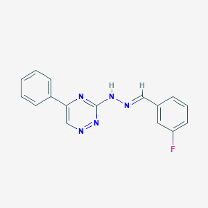 3-Fluorobenzaldehyde (5-phenyl-1,2,4-triazin-3-yl)hydrazone