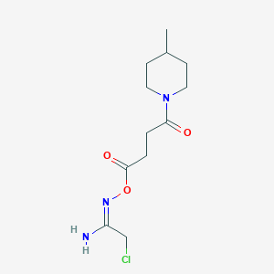 molecular formula C12H20ClN3O3 B3082023 (1E)-2-chloro-N'-{[4-(4-methylpiperidin-1-yl)-4-oxobutanoyl]oxy}ethanimidamide CAS No. 1119449-98-7