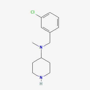 molecular formula C13H19ClN2 B3082035 N-(3-chlorobenzyl)-N-methylpiperidin-4-amine CAS No. 1119450-00-8