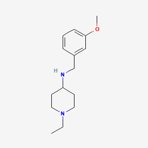 molecular formula C15H24N2O B3082042 1-ethyl-N-(3-methoxybenzyl)piperidin-4-amine CAS No. 1119450-01-9