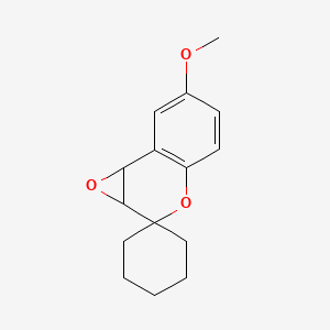 molecular formula C15H18O3 B3082045 6'-Methoxy-1a',7b'-dihydrospiro[cyclohexane-1,2'-oxireno[c]chromene] CAS No. 1119450-07-5