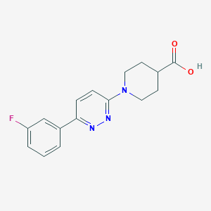 molecular formula C16H16FN3O2 B3082075 1-[6-(3-氟苯基)哒嗪-3-基]哌啶-4-羧酸 CAS No. 1119450-52-0