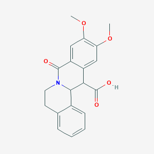 molecular formula C20H19NO5 B3082095 10,11-dimethoxy-8-oxo-5,8,13,13a-tetrahydro-6H-isoquino[3,2-a]isoquinoline-13-carboxylic acid CAS No. 1119451-13-6