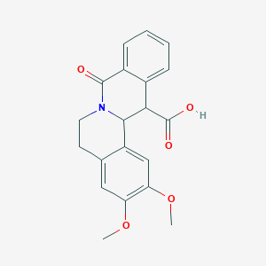 molecular formula C20H19NO5 B3082098 2,3-dimethoxy-8-oxo-5,8,13,13a-tetrahydro-6H-isoquino[3,2-a]isoquinoline-13-carboxylic acid CAS No. 1119451-14-7