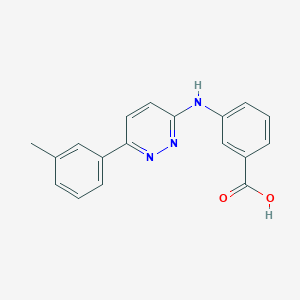 molecular formula C18H15N3O2 B3082123 3-{[6-(3-Methylphenyl)pyridazin-3-YL]-amino}benzoic acid CAS No. 1119451-53-4