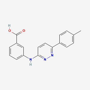 molecular formula C18H15N3O2 B3082133 3-{[6-(4-Methylphenyl)pyridazin-3-YL]-amino}benzoic acid CAS No. 1119451-55-6