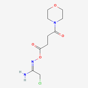 (1E)-2-chloro-N'-{[4-(morpholin-4-yl)-4-oxobutanoyl]oxy}ethanimidamide