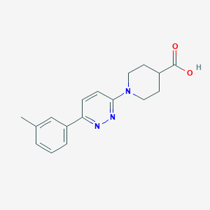 molecular formula C17H19N3O2 B3082202 1-[6-(3-Methylphenyl)pyridazin-3-yl]piperidine-4-carboxylic acid CAS No. 1119453-12-1