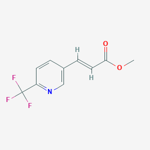 molecular formula C10H8F3NO2 B3082238 Methyl (2E)-3-[6-(trifluoromethyl)pyridin-3-YL]prop-2-enoate CAS No. 1119807-17-8