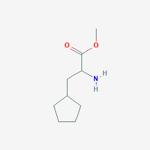 molecular formula C9H17NO2 B3082240 Methyl 2-amino-3-cyclopentylpropanoate CAS No. 1119833-62-3