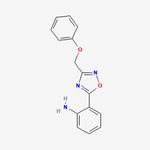 2-[3-(Phenoxymethyl)-1,2,4-oxadiazol-5-yl]aniline