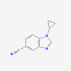 1-Cyclopropyl-1,3-benzodiazole-5-carbonitrile