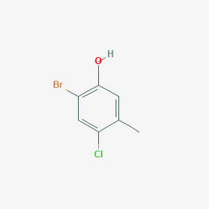 molecular formula C7H6BrClO B3082286 2-溴-4-氯-5-甲基苯酚 CAS No. 112135-31-6