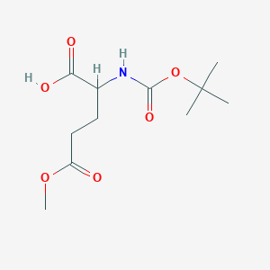 2-((tert-Butoxycarbonyl)amino)-5-methoxy-5-oxopentanoic acid