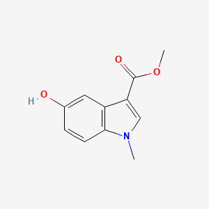 molecular formula C11H11NO3 B3082365 methyl 5-hydroxy-1-methyl-1H-indole-3-carboxylate CAS No. 112332-92-0