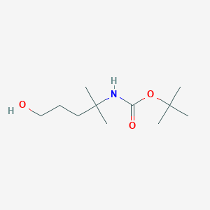 molecular formula C11H23NO3 B3082385 Tert-butyl 5-hydroxy-2-methylpentan-2-ylcarbamate CAS No. 1123693-87-7