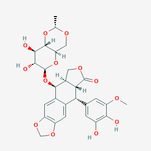 molecular formula C₂₈H₃₀O₁₃ B030824 3',4'-二羟基依托泊苷 CAS No. 100007-54-3
