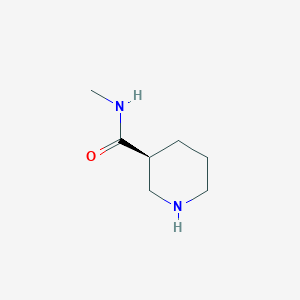 molecular formula C7H14N2O B3082404 (3S)-N-甲基哌啶-3-甲酰胺 CAS No. 1124199-17-2