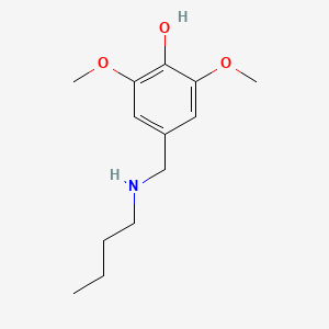 molecular formula C13H21NO3 B3082426 4-[(丁基氨基)甲基]-2,6-二甲氧基苯酚 CAS No. 112520-77-1