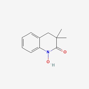 molecular formula C11H13NO2 B3082445 1-hydroxy-3,3-dimethyl-1,2,3,4-tetrahydroquinoline-2(1H)-one CAS No. 112565-72-7
