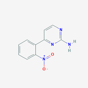 molecular formula C10H8N4O2 B3082448 4-(2-Nitrophenyl)pyrimidin-2-amine CAS No. 1126078-22-5