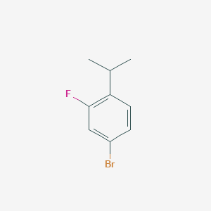 molecular formula C9H10BrF B3082452 4-溴-2-氟-1-异丙苯 CAS No. 112611-87-7