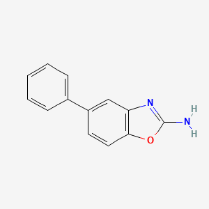molecular formula C13H10N2O B3082465 5-苯基-1,3-苯并恶唑-2-胺 CAS No. 1126637-54-4