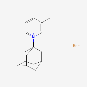 molecular formula C16H22BrN B3082480 1-(1-Adamantyl)-3-methylpyridinium bromide CAS No. 112671-76-8