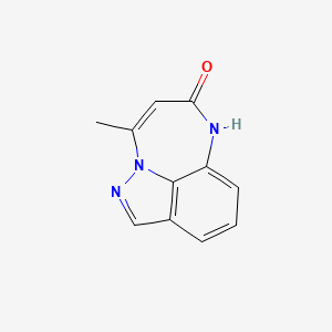 molecular formula C11H9N3O B3082489 4-methyl[1,4]diazepino[3,2,1-hi]indazol-2(1H)-one CAS No. 112698-24-5