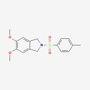 molecular formula C17H19NO4S B3082518 1H-Isoindole, 2,3-dihydro-5,6-dimethoxy-2-[(4-methylphenyl)sulfonyl]- CAS No. 112806-56-1