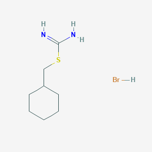 [(Cyclohexylmethyl)sulfanyl]methanimidamide hydrobromide