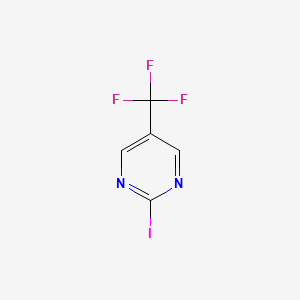 molecular formula C5H2F3IN2 B3082556 2-Iodo-5-(trifluoromethyl)pyrimidine CAS No. 112930-95-7
