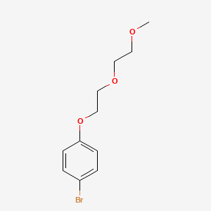 molecular formula C11H15BrO3 B3082580 1-Bromo-4-(2-(2-methoxyethoxy)ethoxy)benzene CAS No. 112968-89-5