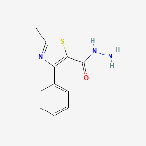 molecular formula C11H11N3OS B3082594 2-Methyl-4-phenyl-1,3-thiazole-5-carbohydrazide CAS No. 112978-90-2