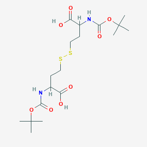 4-[[3-Carboxy-3-[(2-methylpropan-2-yl)oxycarbonylamino]propyl]disulfanyl]-2-[(2-methylpropan-2-yl)oxycarbonylamino]butanoic acid