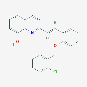 molecular formula C24H18ClNO2 B308264 2-[2-(2-Chlorobenzyloxy)styryl]-8-quinolinol 
