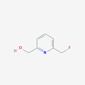 molecular formula C7H8FNO B3082642 (6-(Fluoromethyl)pyridin-2-yl)methanol CAS No. 1131605-11-2
