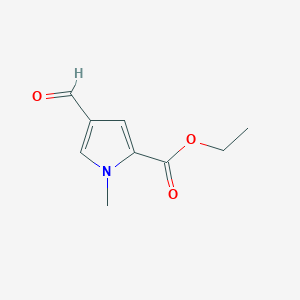 molecular formula C9H11NO3 B3082658 Ethyl 4-formyl-1-methyl-1H-pyrrole-2-carboxylate CAS No. 113169-27-0