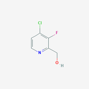 molecular formula C6H5ClFNO B3082661 (4-Chloro-3-fluoropyridin-2-yl)methanol CAS No. 113209-83-9