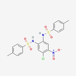 N,N'-(4-Chloro-5-nitro-1,2-phenylene)bis(4-methylbenzenesulfonamide)
