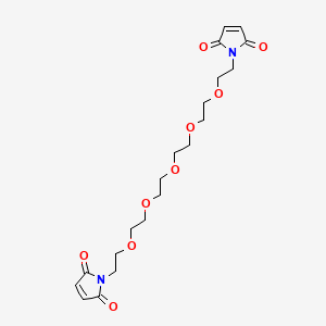 molecular formula C20H28N2O9 B3082692 Mal-PEG5-mal CAS No. 113387-03-4