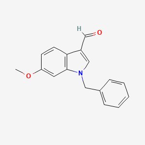 molecular formula C17H15NO2 B3082720 1-苄基-6-甲氧基-1H-吲哚-3-甲醛 CAS No. 1134334-46-5