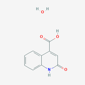 molecular formula C10H9NO4 B3082836 2-氧代-1,2-二氢喹啉-4-羧酸水合物 CAS No. 1134685-05-4