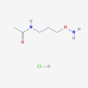 molecular formula C5H13ClN2O2 B3082886 N-(3-(氨氧基)丙基)乙酰胺盐酸盐 CAS No. 1134749-42-0