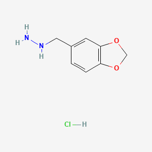 (1,3-Benzodioxol-5-ylmethyl)hydrazine hydrochloride