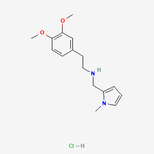 molecular formula C16H23ClN2O2 B3083033 [2-(3,4-Dimethoxy-phenyl)-ethyl]-(1-methyl-1H-pyrrol-2-ylmethyl)-amine hydrochloride CAS No. 1135268-35-7