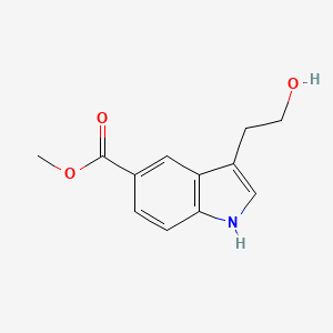 molecular formula C12H13NO3 B3083039 3-(2-羟乙基)-1H-吲哚-5-甲酸甲酯 CAS No. 1135272-67-1