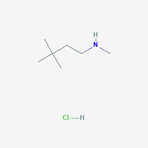 molecular formula C7H18ClN B3083047 N,3,3-Trimethyl-1-butanamine hydrochloride CAS No. 1135288-12-8